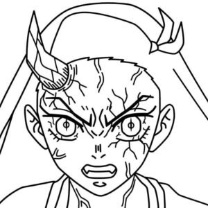 Demon Slayer Coloring Pages Nezuko Pencil Drawing - XColorings.com