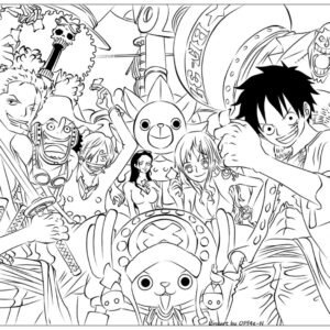 Desenhos de One Piece Para Colorir e Imprimir - Pintar Grátis Online