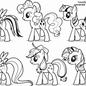 Adorable & Free My Little Pony Printable Coloring Pages