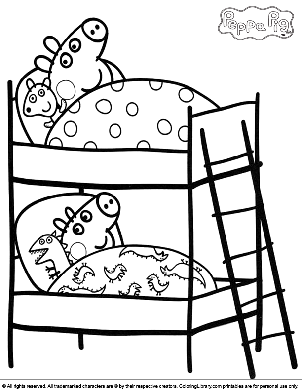 Peppa Pig coloring pages printable games