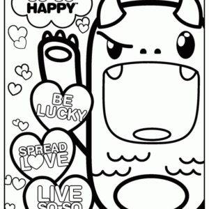 Kawaii Coloring Pages - Printable