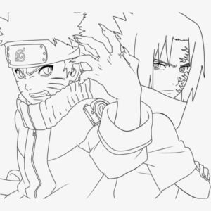 Coloring page - Naruto, Sasuke e Sakura