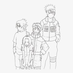 Naruto And Sasuke Coloring Pages Printable for Free Download