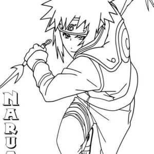 Desenhos para colorir do Minato  Cartoon coloring pages, Coloring pages,  Naruto sketch drawing