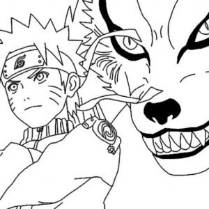 Desenho de Naruto 698 Naruto e Sasuke para colorir