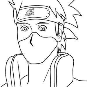 Desenhos de Hatake Kakashi para Colorir, Pintar e Imprimir