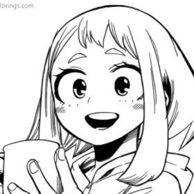 Unleash Your Imagination with Uraraka's Coloring Pages Printable for ...