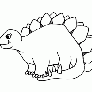 Cute Dinosaur Runner coloring page