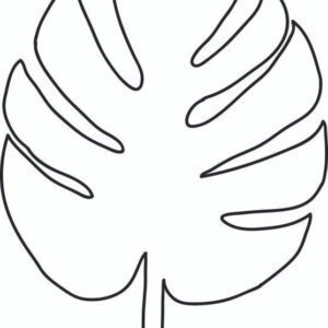Palm Leaf Coloring Pages