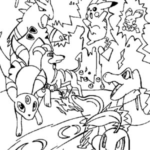 Entei Coloring Pages - Legendary Pokemon Coloring Pages - Coloring Pages  for Kids and Adults