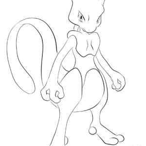 Drawing Of Mewtwo Coloring Page - Download & Print Online Coloring Pages  for Free, Color Nimbus