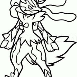 Mega Pokemon Coloring Pages