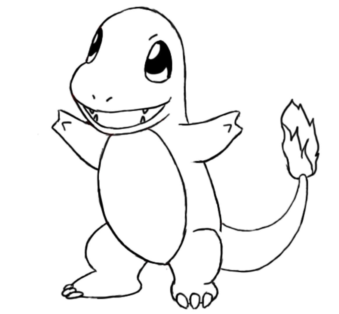 Charmander Pokemon coloring page