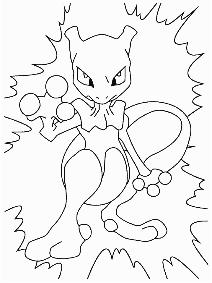 Pokemon Mewtwo Coloring Pages  Pokemon coloring pages, Free kids coloring  pages, Pokemon coloring sheets