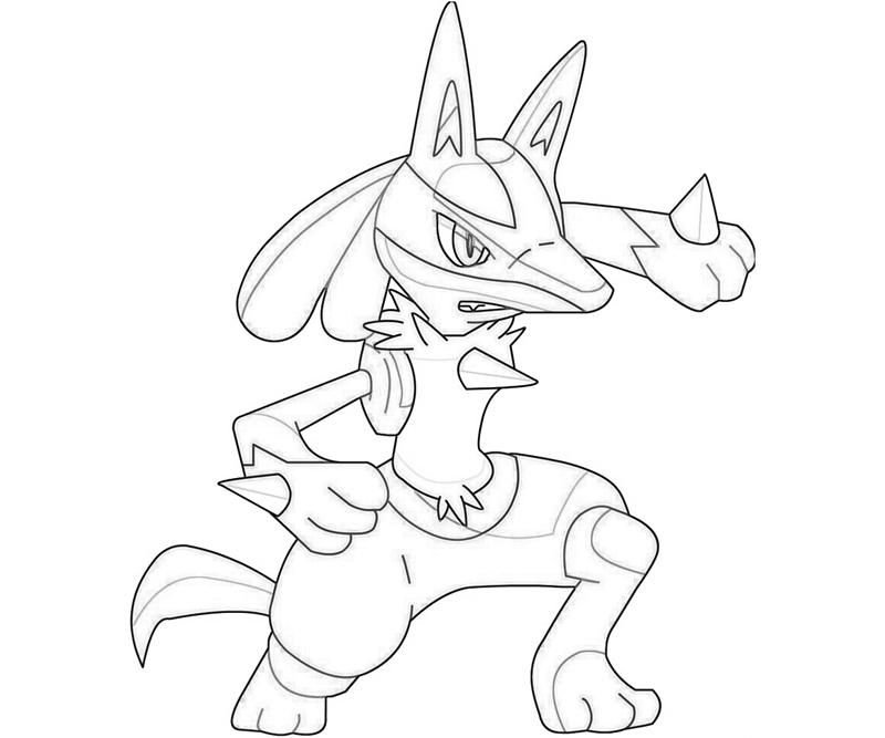 Mega Lucario Pokemon Coloring Page for Kids - Free Pokemon Printable  Coloring Pages Online for …