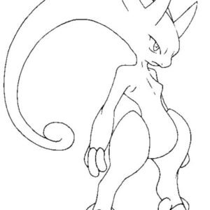 Drawing Of Mewtwo Coloring Page - Download & Print Online Coloring Pages  for Free, Color Nimbus