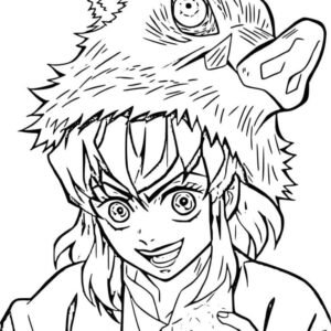 Inosuke 2 Coloring Page - Free Printable Coloring Pages for Kids