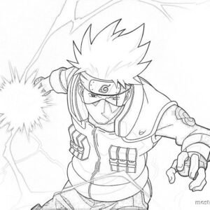 Coloring page - Leader - Kakashi Hatake