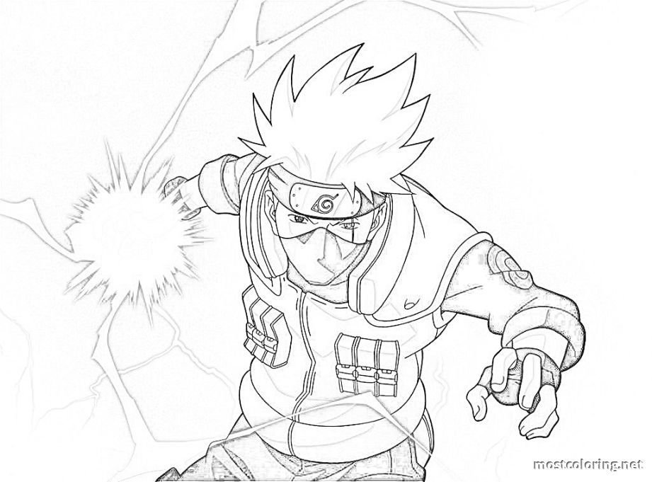 Coloring page - Kakashi Hatake