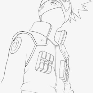 Coloring page - Kakashi Hatake