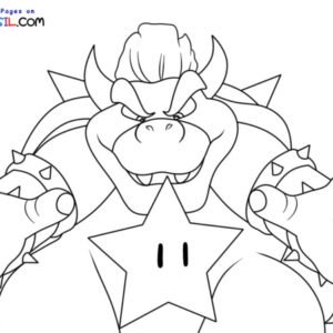 Bowser Coloring Pages - Best Coloring Pages For Kids  Super coloring  pages, Mario coloring pages, Super mario coloring pages