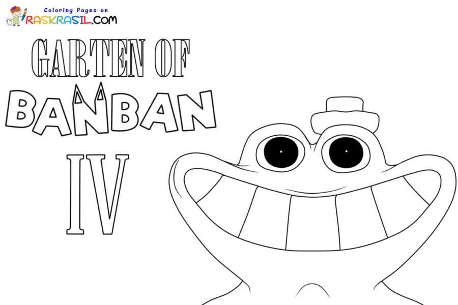 Garten of Banban coloring pages 4 – Having fun with children