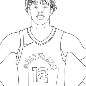 30 NBA & Basketball Coloring Pages (Free PDF Printables)