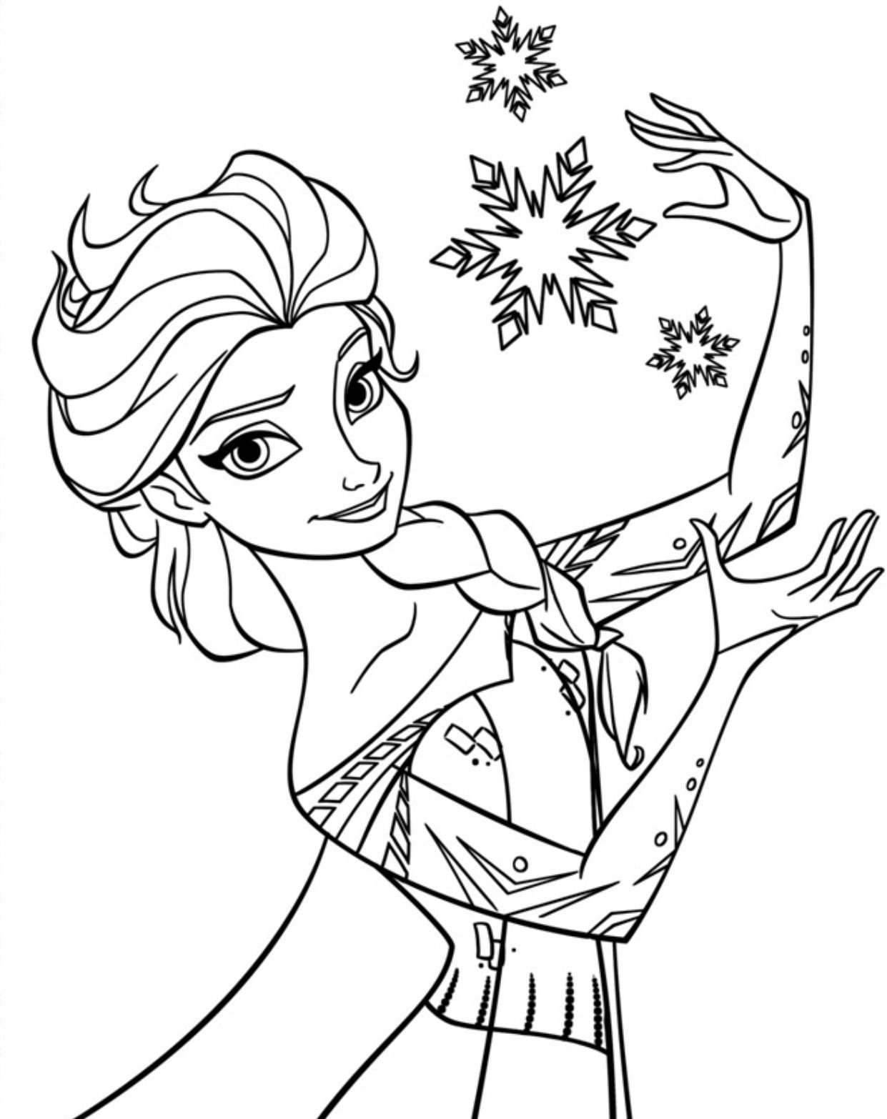 Frozen free to color for children - Frozen Kids Coloring Pages