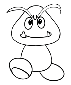 14+ Goomba Coloring Page