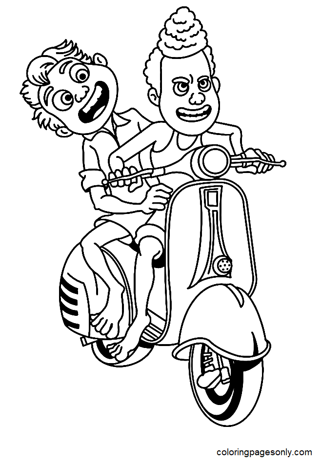 Luca Coloring Pages Printable for Free Download