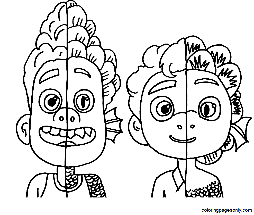 Luca Coloring Pages Printable for Free Download