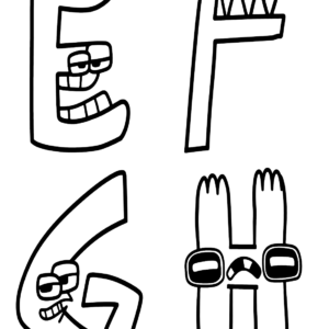 UEFINAL5 Alphabet Lore Coloring Pages for Kida and Students