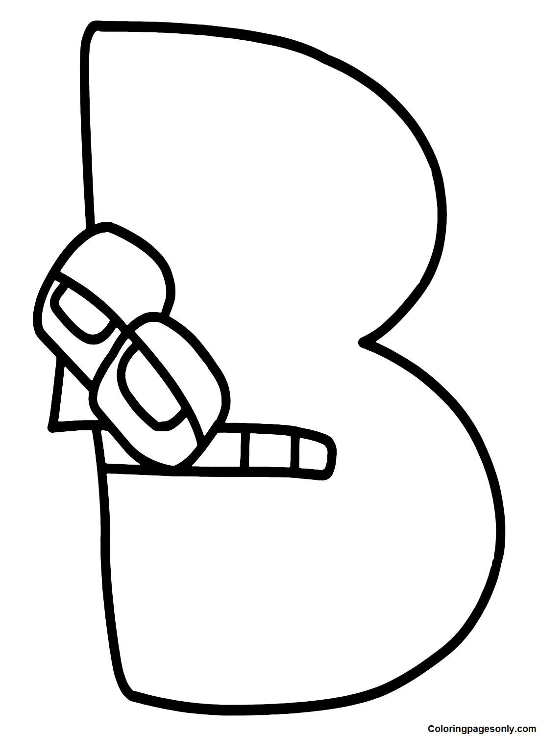 B Alphabet Lore in 2023  Coloring pages, Alphabet coloring pages, Alphabet