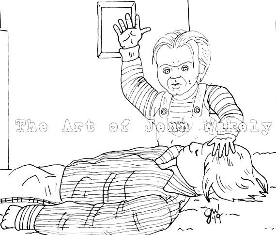 Desenhos de Chucky para colorir e Imprimir - Pintar Grátis Online