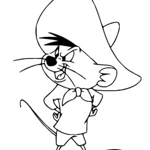 Click the Looney Tunes Speedy Gonzales coloring