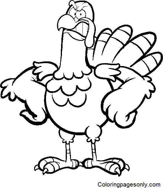 Turkey coloring sheets printable sale