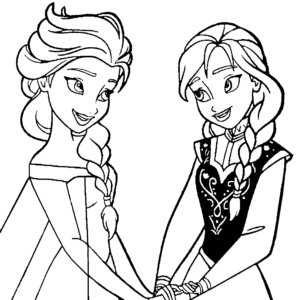 Princess Elsa And Anna Frozen Cute Clipart PNG Files DIGITAL -  Portugal