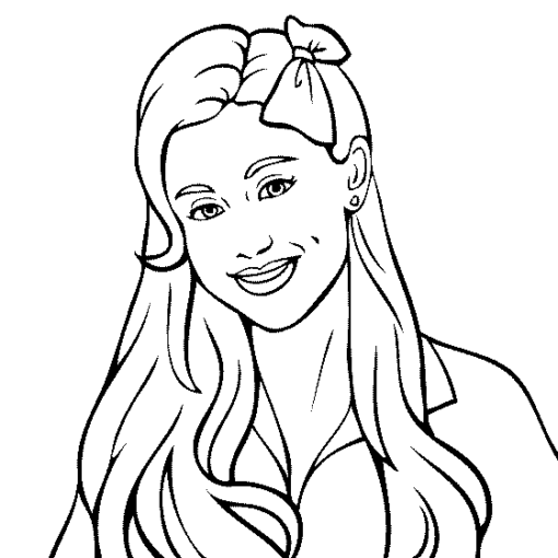 Ariana Grande Coloring Pages Printable for Free Download