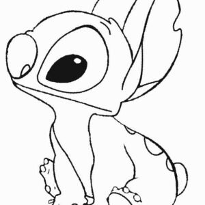 21 Coloring Pages of Lilo & Stitch digital Coloring Book Pdf 