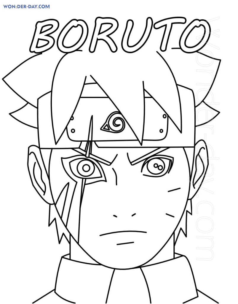 boruto otsutsuki mode Coloring Page - Anime Coloring Pages