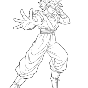 20+ Free Printable Goku Coloring Pages 