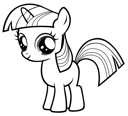 Twilight Sparkle Coloring Pages Printable for Free Download