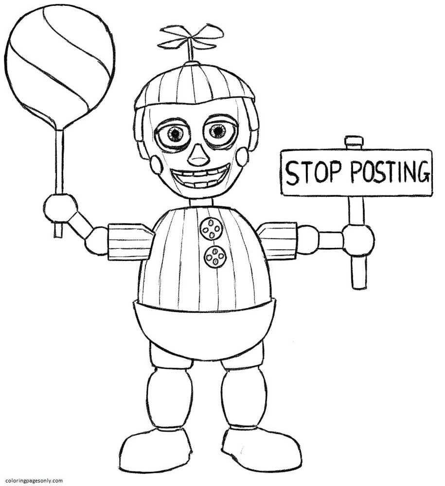 Five Nights At Freddy's Coloring Pages Printable for Free Download