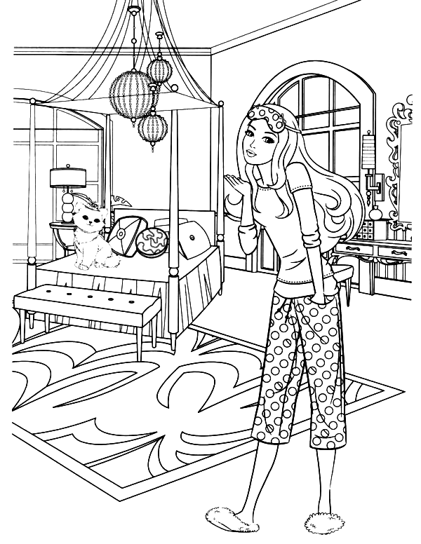 barbie life in the dreamhouse coloring pages