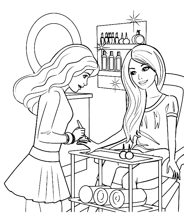 Barbie para colorir  Barbie coloring pages, Barbie drawing, Barbie coloring