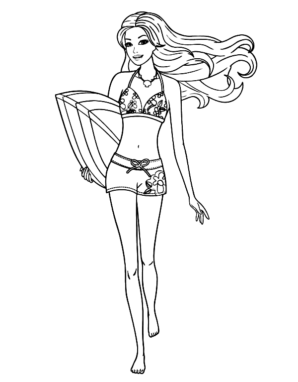 Barbie Coloring Pages Printable For Free Download