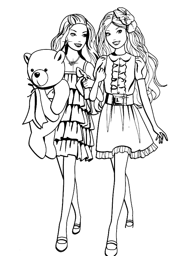 Barbie Coloring Pages 