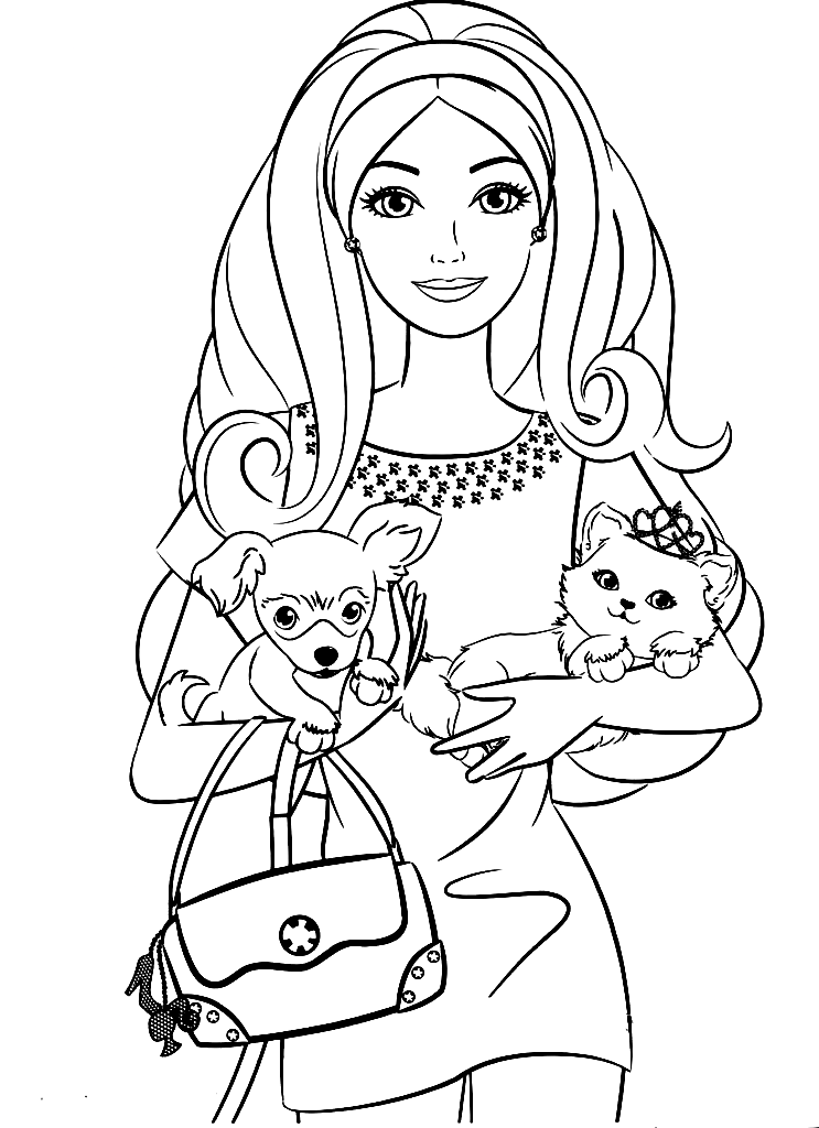 LOL surprise pets coloring page.  Barbie coloring pages, Barbie coloring,  Unicorn coloring pages