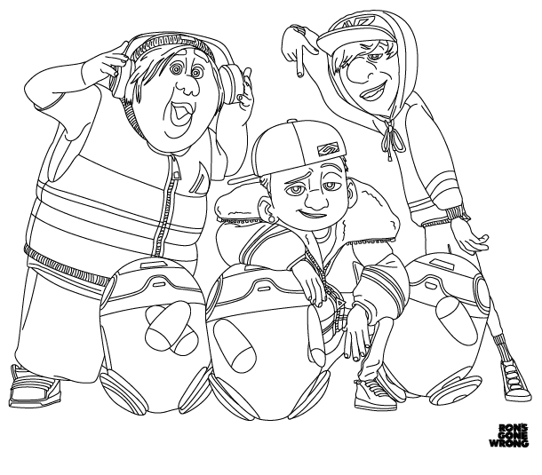 Ron's Gone Wrong Coloring Pages Printable for Free Download