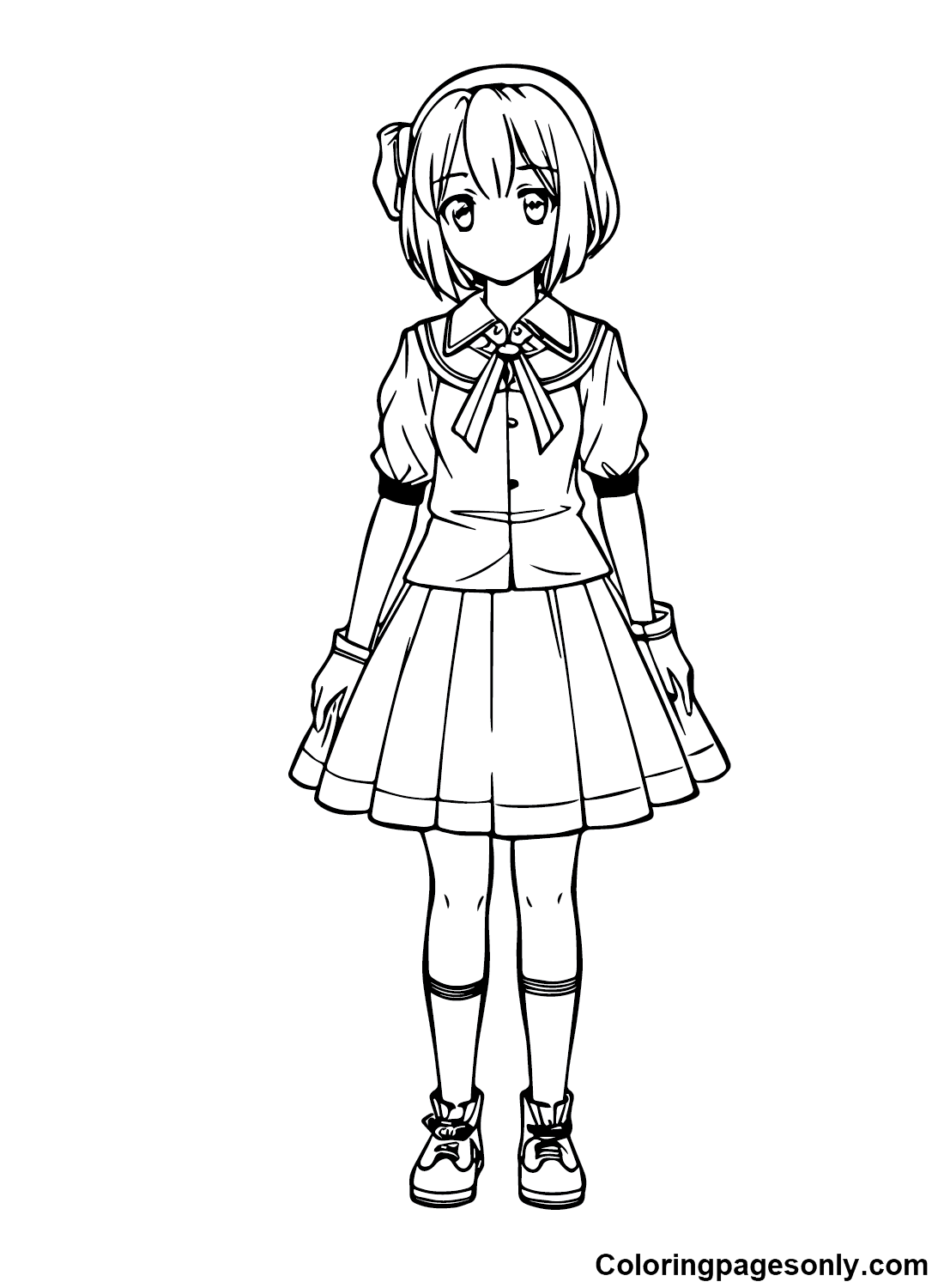 Chibi Anime Coloring Pages - Coloring Pages For Kids And Adults